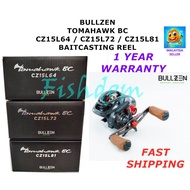 FISHDOM BULLZEN TOMAHAWK BC CZ15L BAITCASTING CASTING REEL