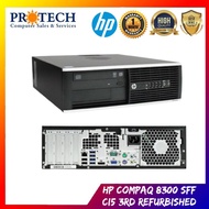 HP Compaq 8300 SFF PC i5-3rd Gen @ 3.4GHz 4GB RAM 500GB HDD REFURBISHED