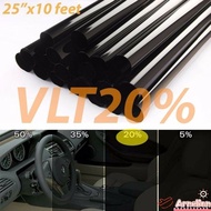 NE 50cm*3m 20% VLT Black Pro Car Home Glass Window Tint Tinting Film Roll