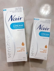 🇦🇺ของแท้100%จากออสเตรเลีย ครีมกำจัดขน Nair Hair removing cream sensitive skin