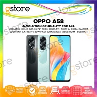 [Malaysia Set] Oppo A58 (128GB ROM | 6GB / 8GB RAM) 1 Year Oppo Malaysia Warranty