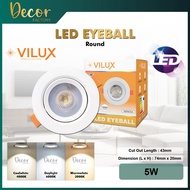 [2 Years Warranty] 3W 5W 7W 10W LED Eye ball LED Recessed Eyeball Spotlight Round LED Downlight Spotlight Spot light