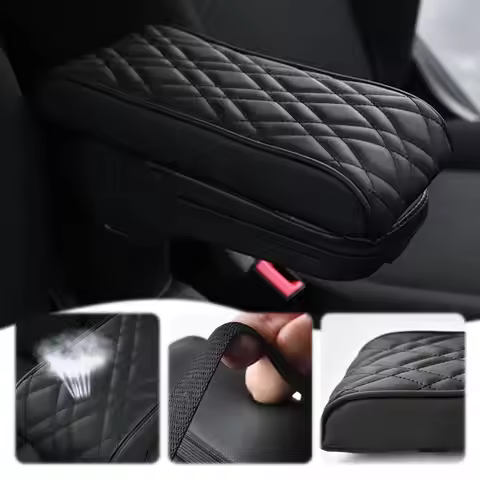 Pu Leather Car Armrest Mat For Mini F55 F56 F57 Center Console Arm Rest Cushion Auto Storage Box Pad