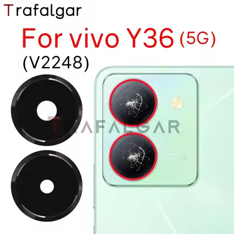 Rear Back Camera Glass Lens For vivo Y36 5G V2248 Replacement With Adhesive Sticker