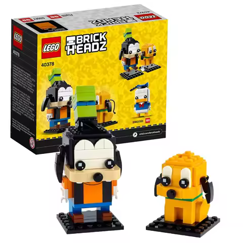 LEGO 40378 Goofy & Pluto, Collectors of LEGO® BrickHead will love Goofy & Pluto , featuring 2 classi