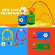 Wiggle Fast Charger 25W Adapter/60W Charging Cable TypeC