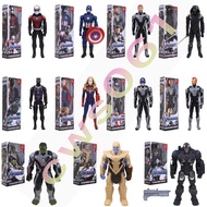 30CM Marvel Avengers 4 Endgame Thanos/Captain Marvel Vinyl Figurines Iron Man Captain America Hulk Quantum suit Action Figure Toy