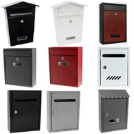 TRENY Steel Letter Box Post Mailbox Trendy USA Mail Wooden Grain Besi Kotak Surat Pos Peti Surat