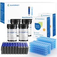 Glucoracy Blood Glucose Test Strips G-425-2, 200 Blood Sugar Test Strips for Diabetes, 200 Lancets,