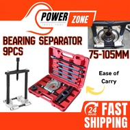 Bearing Separator / Bearing Puller Tool Set - 9pcs (75-105mm)