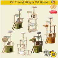 Cat Climbing Tree/Multi-Layer Wooden Cat Tree/Cat House