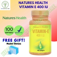 Natures Health Vitamin E 400 Iu 100 Softgels