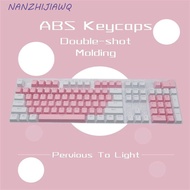 NANZHIJIAWQ Keyboard Keycap Keyboard Replacement 104Pcs Mechanical Keyboard OEM Injection 104/108 Co