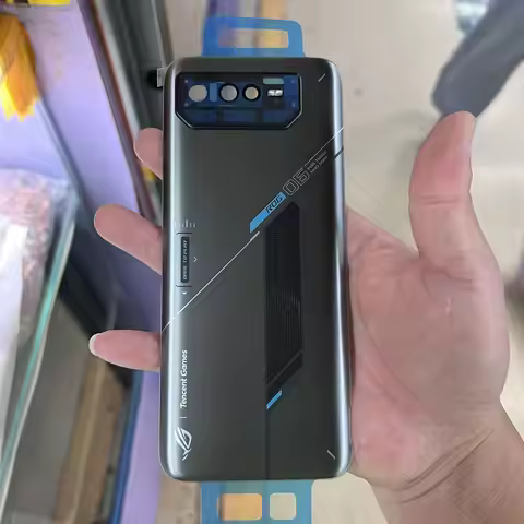 Battery Back Cover For Asus ROG Phone 6 / ROG 6D AI2203 Rear Housing Door Case Lid + Camera Frame Gl