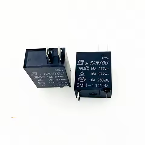 5pcs / 10pcs New Relay SMH-112DMP SMH-112DM 12V SMH 112DM 12vdc normally open 16A 3pin 277VAC microw