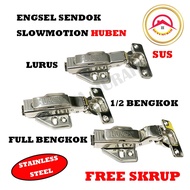 Stainless Steel Hinge Spoon Hinge Slow Soft Close (SUS) Hydraulic