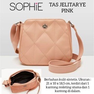 TAS JENARA JELITA JELITARYE BURGUNDY LIGHT BLUE PINK CREAM SOPHIE MARTIN PARIS PROMO TAS SELEMPANG W