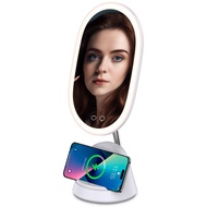 Vanity Mirror with 9 Adjustable Lighting Mode for Colour-correction View, Detachable Magnifying(3X)