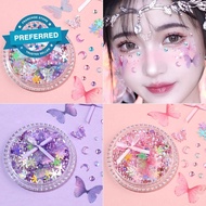 Butterfly Tear Face Sparkle Sticker Colorful Mirror Sticker Butterfly Jewelrys Face Children's N2e7