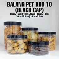 Balang PET Kod 10/ Balang Biskut/ Balang Chocojar/ Balang Plastik