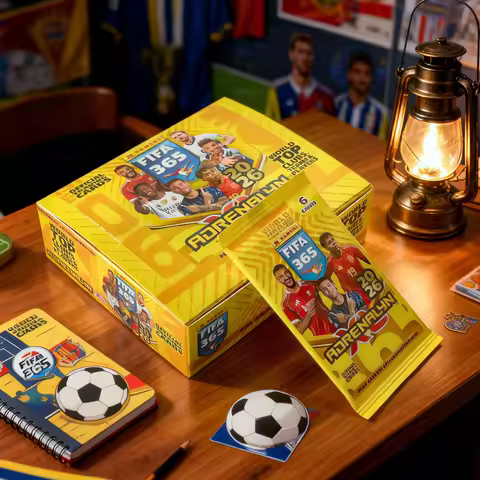 A Box Containing 10 Packets of The 2026 Season Panini 365 Adrenalyn XL, with 6 Cards in Each Pack, F