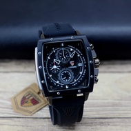 Jam tangan Pria Leopard 8829MC tali rubber /karet chronograp tanggal aktif original