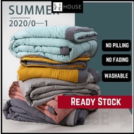 Super Soft QUILT(COMFORTER) Single & Queen, Wash Cotton - Summer Thin Quilt / PILLOW CASE(Optional)