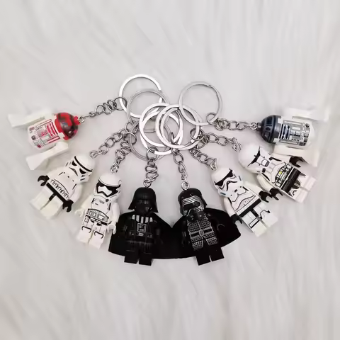 Hasbro Star Wars Key Ring Creative Model Key Chain Plastic Pendant Key Chain School Bag Pendant Acce