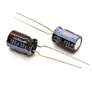 5PCS 100uF50V Electrolytic capacitor 100uF 50V size:7*12mm Pitch:5mm 50V100uF capacitor 50V 100uF