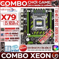 Combo Mainboard X79 + CPU E5 1650v2 High Speed 3.5G hz - 3.9 Ghz Cheap Gaming (Main New 100%)