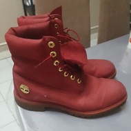 Used Timberland Original Boots Red