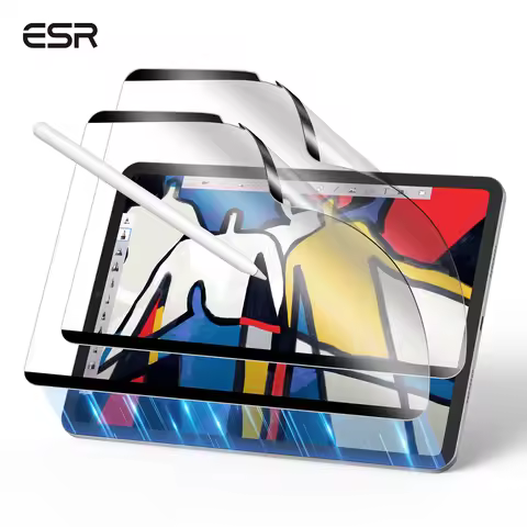 ESR 2 Packs iPad Air 13/11&Pro 11/13&iPad 12/11/10 Gen Paper-Feel Magnetic Screen Protector Detachab