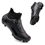 huas Men's high top outdoor running boots, road bike sports shoes, mountain speed bike, date, D343 Cycling Shoes
