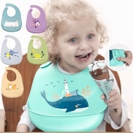Baby Bib Food Catcher Baby Bibs Silicone Feeding Bibs Baby Bibs Silicone Bibs for Feeding and Adjust