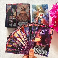 Qcsdckot Angel's Wisdom Oracle Cards Deck, Oracle Cards for Beginners, Angel Number Affirmation Cards, Oracle Deck Used for Your Path to Divine Guidance