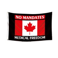 Foreign Trade Flag Canada NO MANDATES MEDICAL FREEDOM Flag