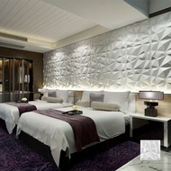 1pc/10pcs/20pcs/30pcs/40pcs/50pcs Rhinestone Design Trang trí Tấm ốp tường 3D, 30cm X 30cm Trắng mờ/