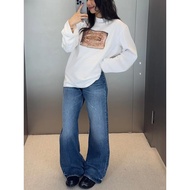 Acne Studios Retro Print Round Neck Long Sleeve Shirt - Perfect for Autumn Winter