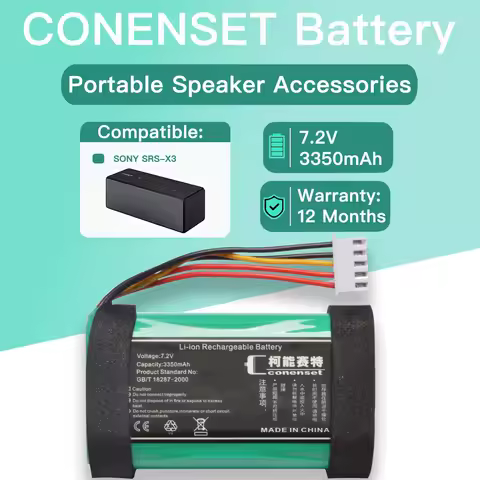 3350mAh Speaker Battery ST-01 for Sony SRS-X3,SRS-XB2, SRS-XB20 Li-ion 7.40V