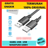 USB MALE TO MALE CABLE USB 2.0 a TO MINDPURE US001 1.5Ma
