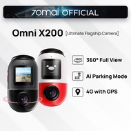 70MAI OMNI X200 360 DASHCAM 4G GPS AI PARKING SURVEILLANCE HDR NIGHT VISION VOICE RECORD