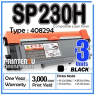 3x Compatible Ricoh Type 408294 TYPE SP230H SP230 DNw SP230 Sfnw SP 230dnw SP 230sfnw SP230 SP230dnw