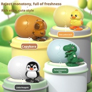 Bouncing Egg Cute Beast Spring Toy Children's Simulation Shows Walking Animals, Penguins, T9e6