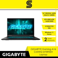 GIGABYTE Gaming A16 CMHH2-MY893SH Laptop - 16" WUXGA 165Hz/I5-13420H/RTX4050/16GB D5/512GB SSD