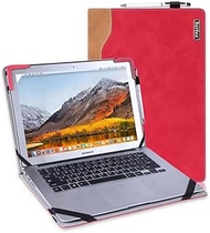 Berfea Protective Case Compatible with LG Gram 14 inch Laptop PU Leather Cover Computer Notebook Sleeve Cases