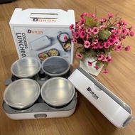 DORON Stainless Steel Lunch Box 2 Tiers 4 Bowls