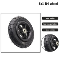 Scooter inflatable wheels 6 inches 6x1 1/4 wheels M8/M10 for scooter wheel accessories
