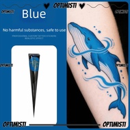 OPTIMISTI Henna Tattoo Cream, Semi-permanent Easy-To-Use Henna Paste Cone, Henna Tattoo Cream Black 