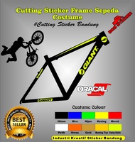 Cutting Sticker Frame Sepeda Giant Costume
