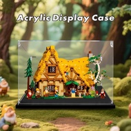 Lego 43242 Snow White Cottage Display Case Popmart Labubu Zimomo Sneakers Kotak Pameran Disney 乐高白雪公